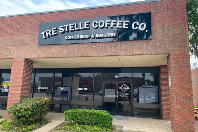 Tre Stelle Coffee Shop Storefront